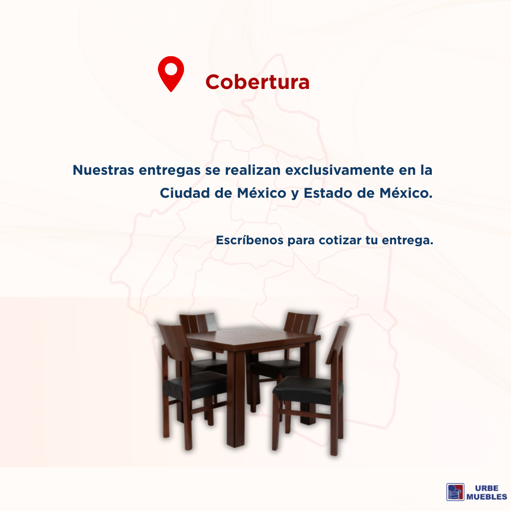 Antecomedor Sidney 4 Sillas Minimalista Color Chocolate 1000001038