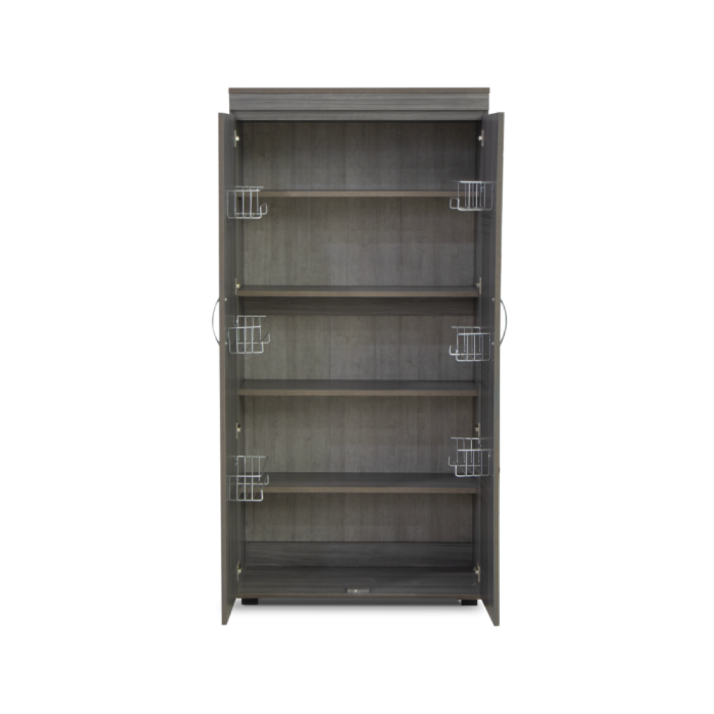Alacena Organizadora Tyler 2 Puertas Color Gris 1000001425
