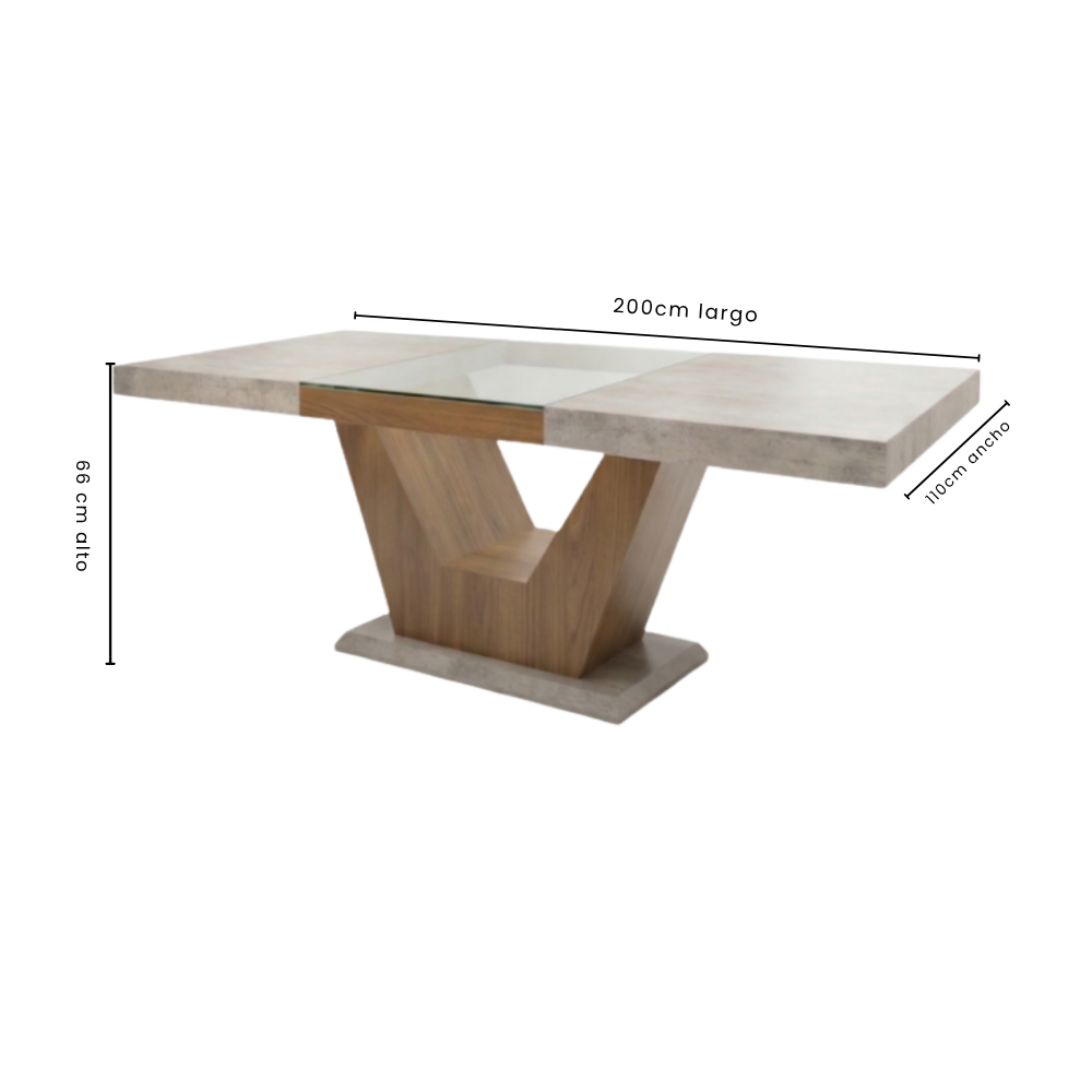 Antecomedor Minimalista Monaco 8 Sillas Color Gris 1000001638