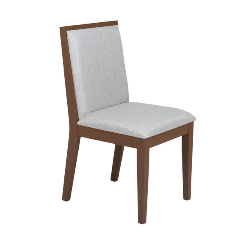 Antecomedor Constanza 3 Sillas 2 Sillones y Banca Tapizado Color Gris 1000001735