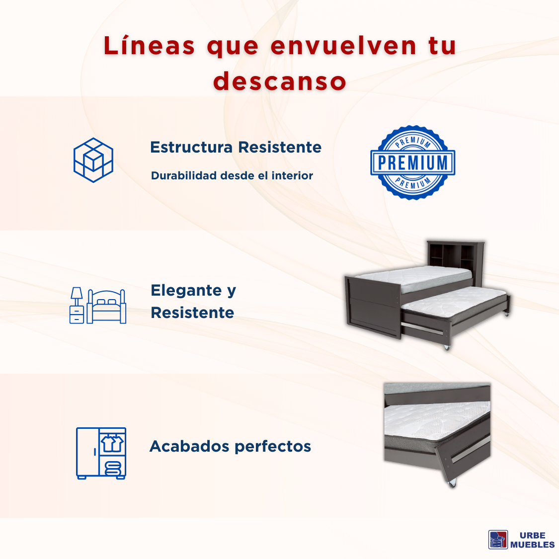 Base De Cama Individual Dúplex Gio Capitan Librero Color Chocolate 1000002160