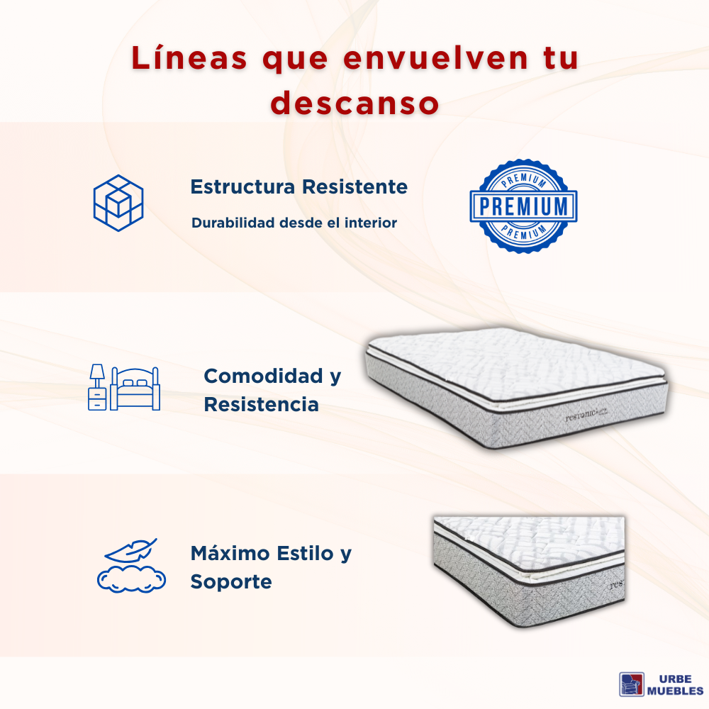 Colchón Restonic Joy Matrimonial Ortopedico Confort 1000003338