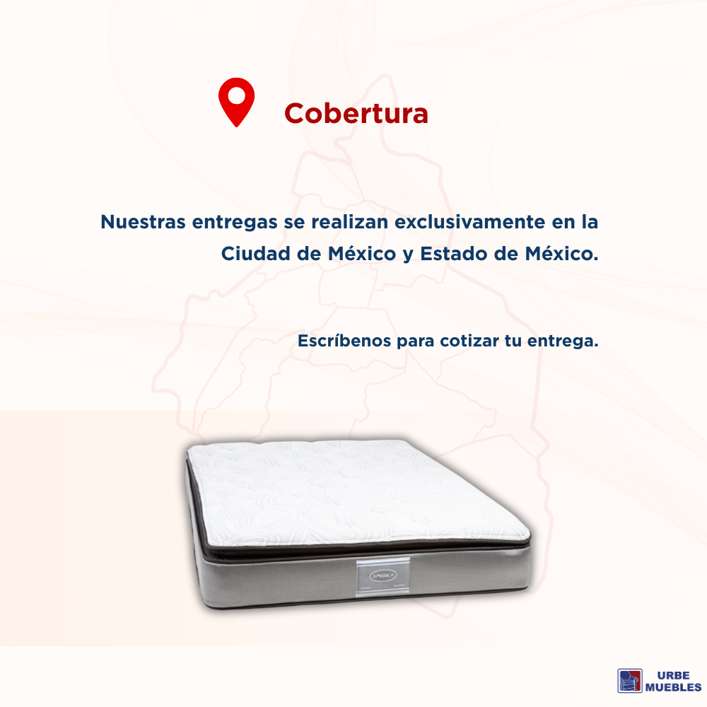 Colchón America Matrimonial Mod B Confort Color Blanco 1000003346