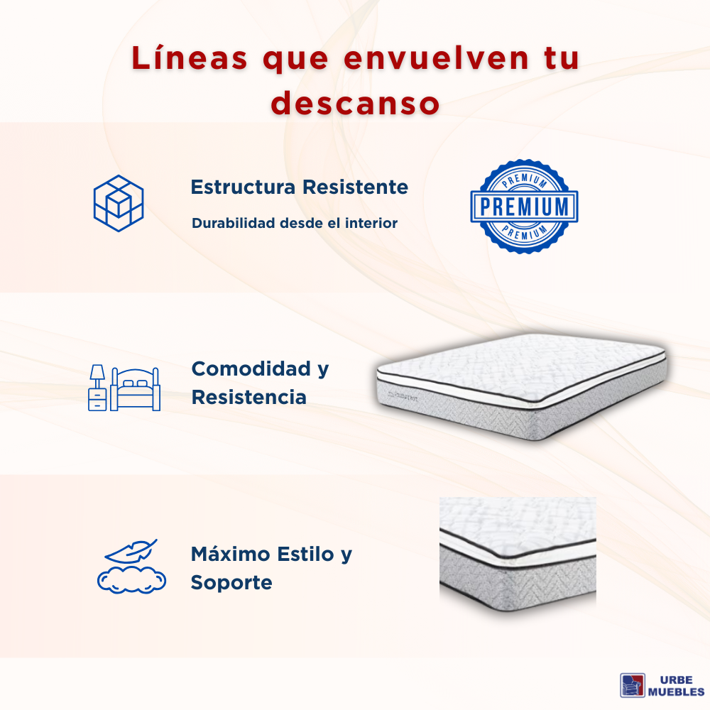 Colchón Restonic Joy Queen Size Ortopedico Confort 1000003431