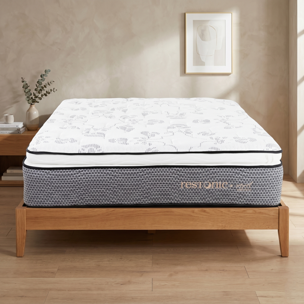 Colchón Restonic Queen Size Yard Confort Color Blanco 1000003435