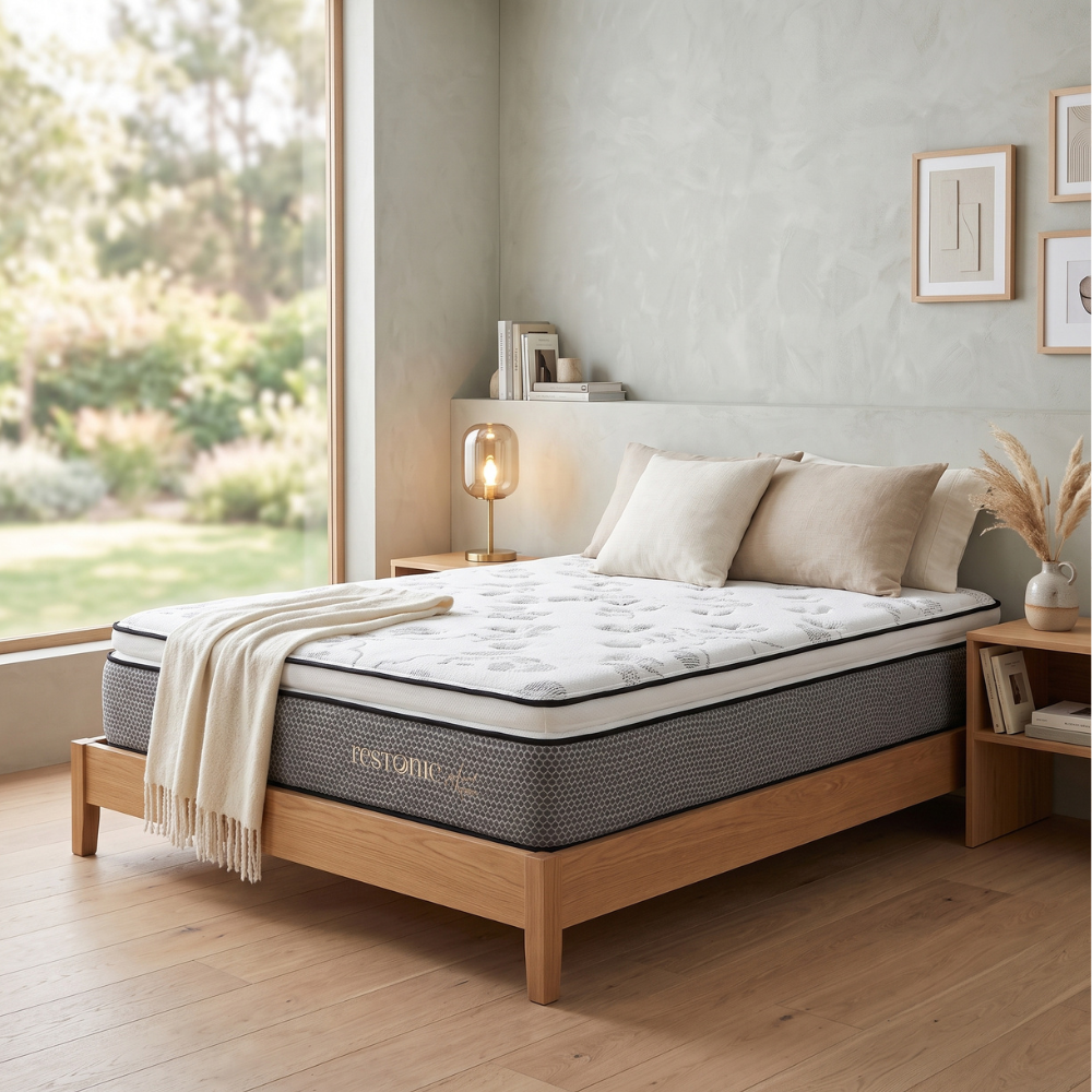 Colchón Restonic Queen Size Yard Confort Color Blanco 1000003435