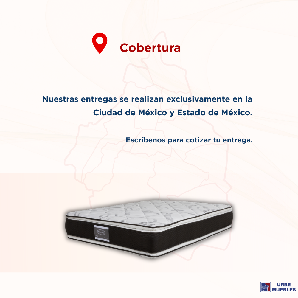 Colchón America Queen Size Guru Confort Color Blanco 1000003460