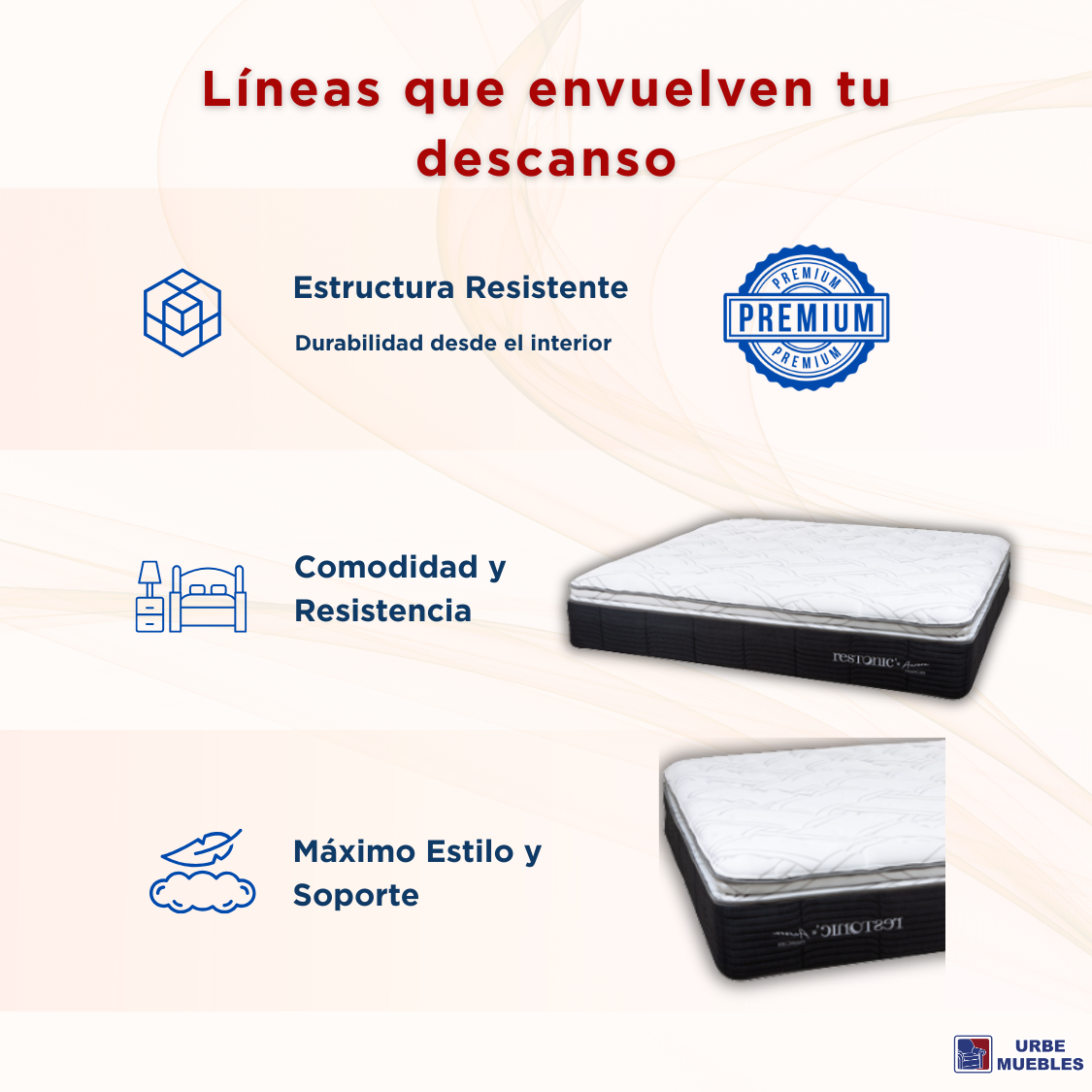 Colchón King Size Restonic Aurora 1000003584