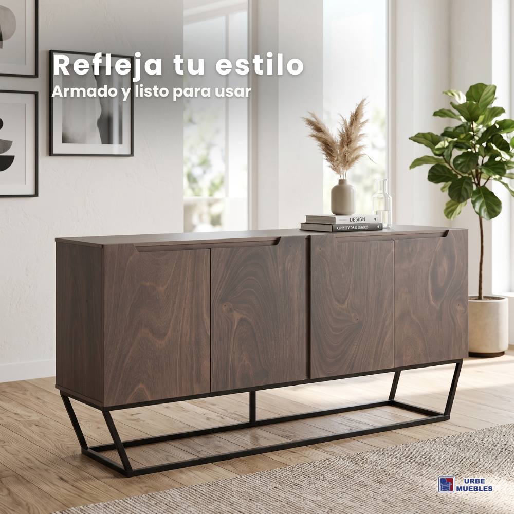 Buffet Organizador Salotti 4 puertas Color Café