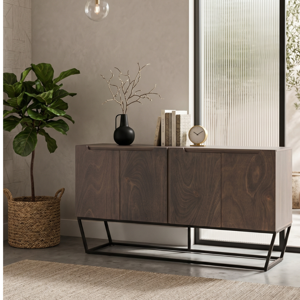 Buffet Organizador Salotti 4 puertas Color Café 1000004806
