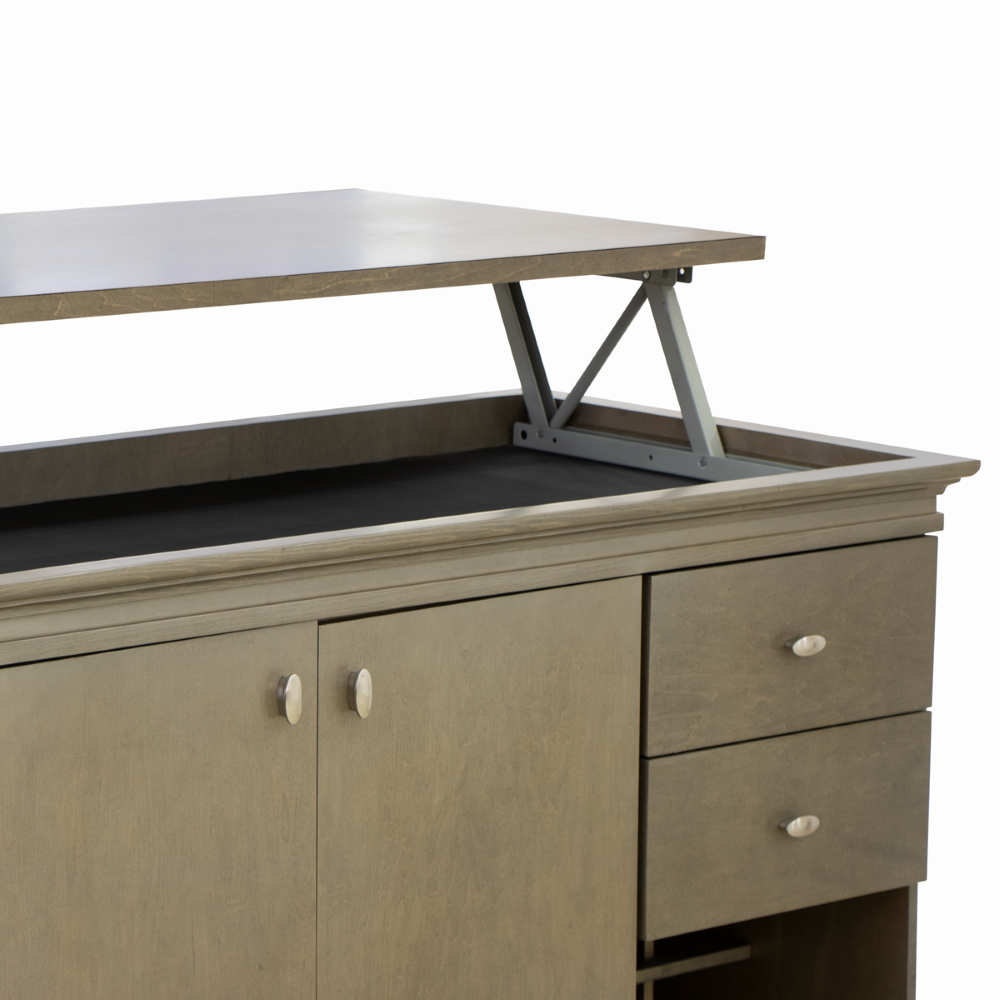 Buffet Organizador Lyon con Cava – Color Gris Encino 1000004857