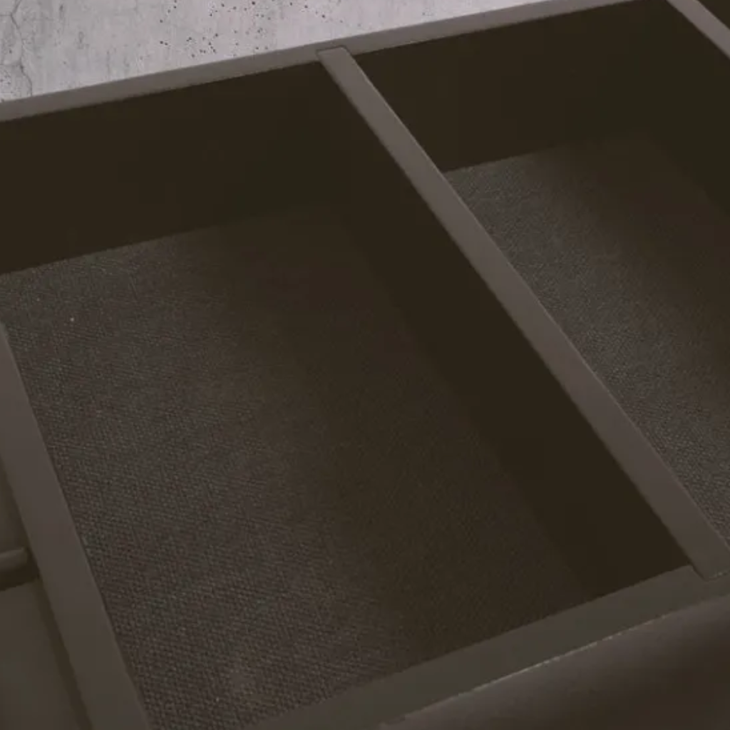 Mueble Buffet Calella 4 Puertas Elegante Madera Y Negro 1000004925