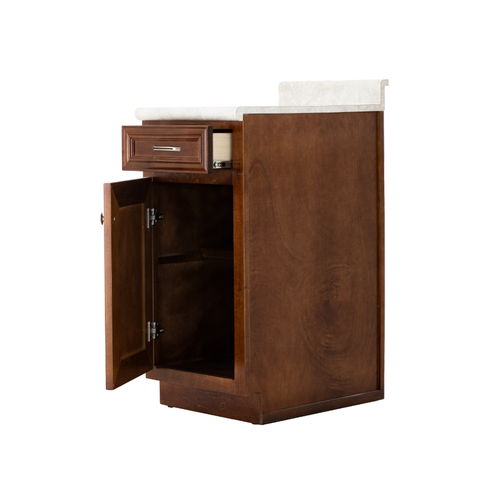 Cocina Integral Evelin 2.43m con Alacenas Color Nogal 1000005022