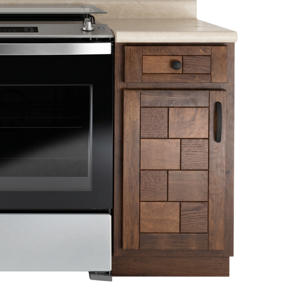 Cocina Integral Country 2.43 Mts 5 Piezas con Tarja Color Nogal 1000005210