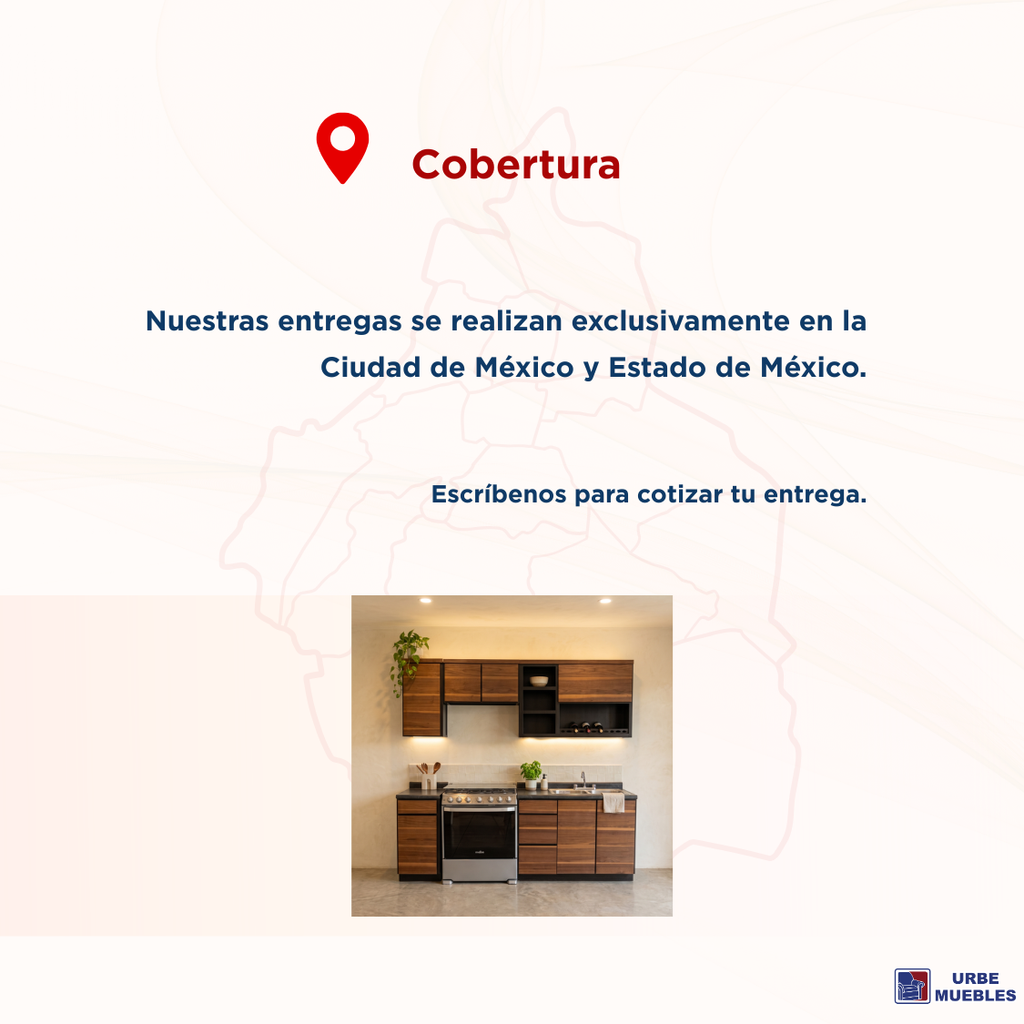 Cocina Integral 2.40m Catalina 5 Piezas con Tarja Color Nogal 1000005642