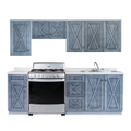 Cocina Integral Urbana 2.43m con Alacenas Color Gris 1000005849