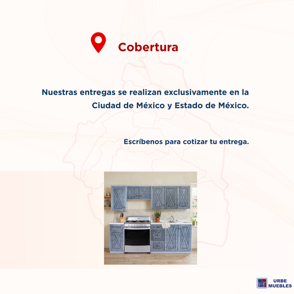 Cocina Integral Urbana 2.43m con Alacenas Color Gris 1000005849