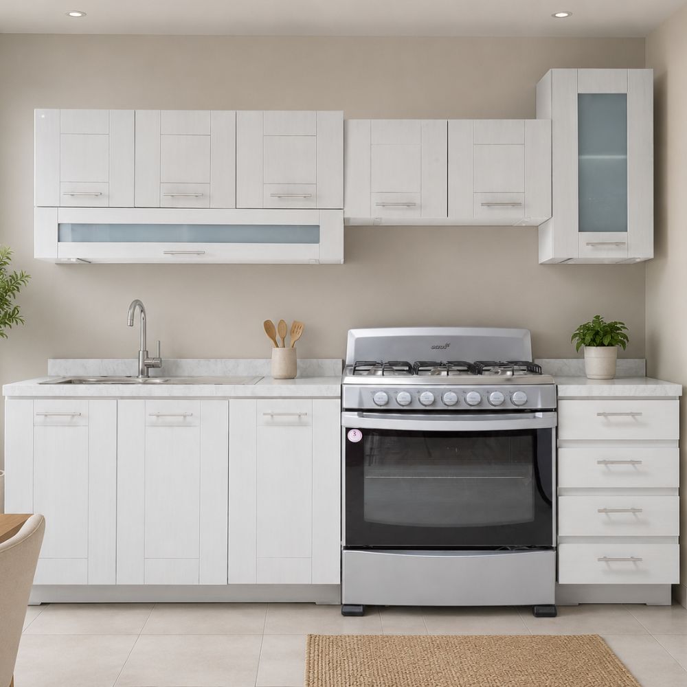 Cocina Integral Romana 2.40 m Color Gris 1000005874