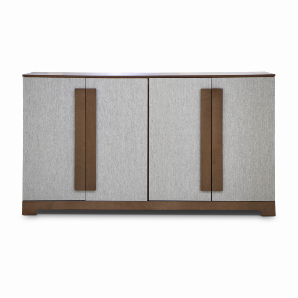 Buffet Flux 4 Puertas con Textura Gris Color Nogal 1000006403