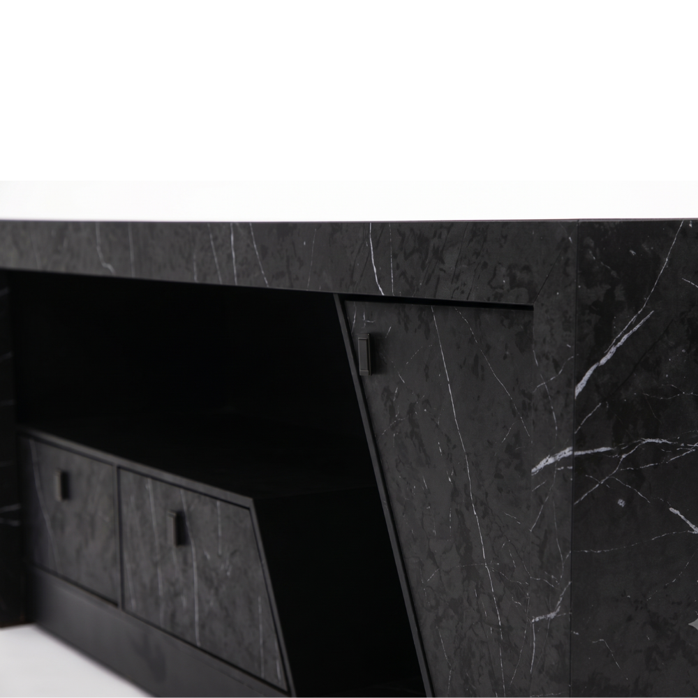 Mesa de TV Massimo Moderno 1.80m Color Negro 1000011033