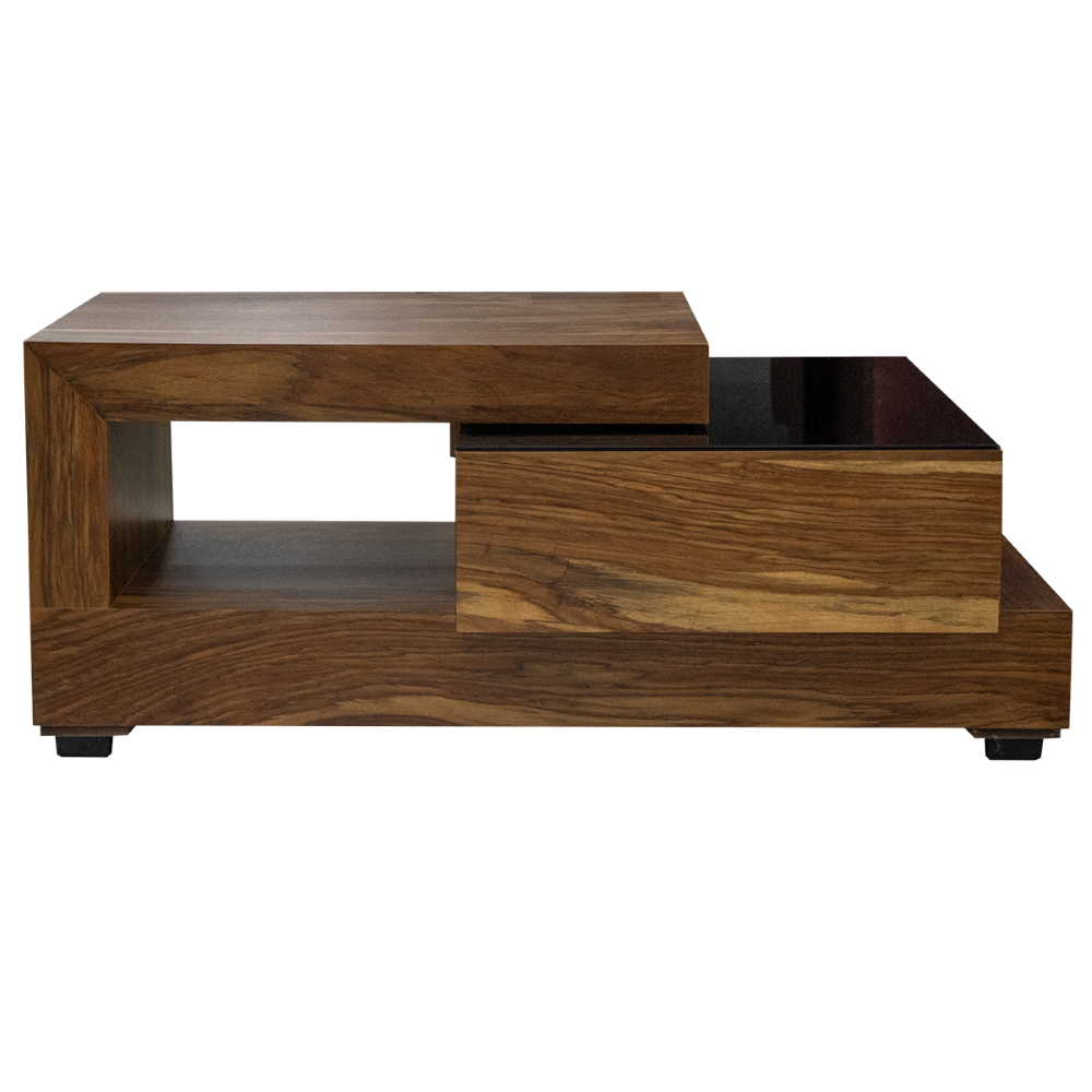 Mesa De Centro Verona Con Cajon Organizador Color Nogal 1000011053