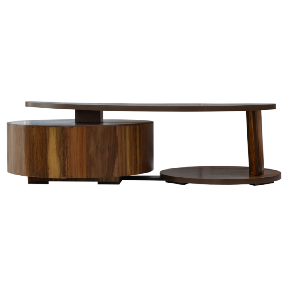 Mesa De Centro Bugambilia Con Cajon Organizador Color Nogal 1000011054