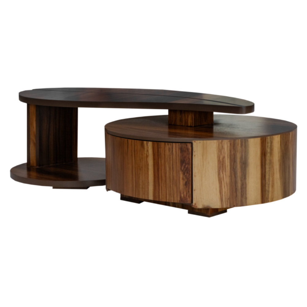 Mesa De Centro Bugambilia Con Cajon Organizador Color Nogal 1000011054