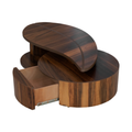 Mesa De Centro Bugambilia Con Cajon Organizador Color Nogal 1000011054