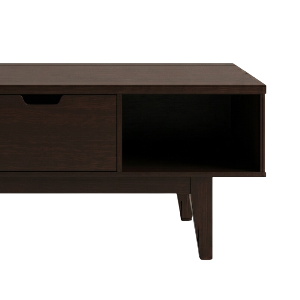 Mesa de Centro Bari Minimalista Color Chocolate 1000013448