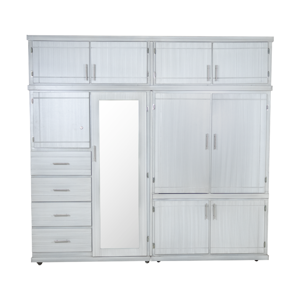 Ropero Mixto 9 Puertas con 4 Cajones Organizador de Ropa 1000018415