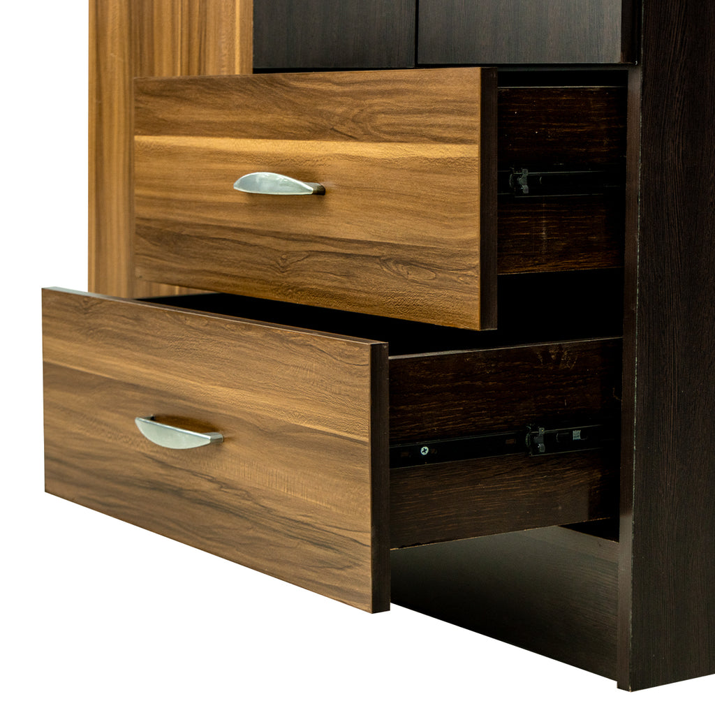 Ropero Sahara 3 Puertas con 2 Cajones Organizador de Ropa 1000018789
