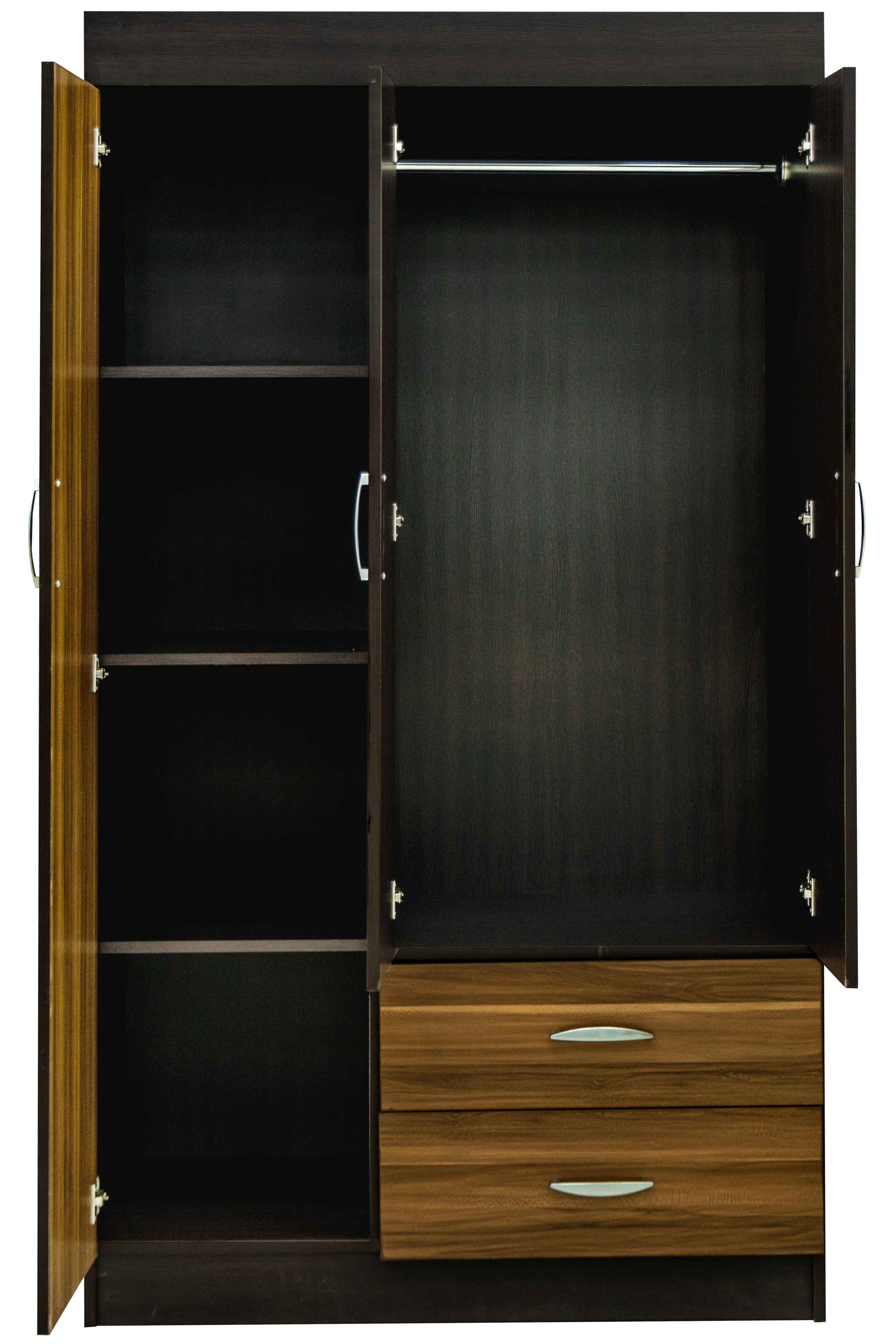 Ropero Sahara 3 Puertas con 2 Cajones Organizador de Ropa 1000018789