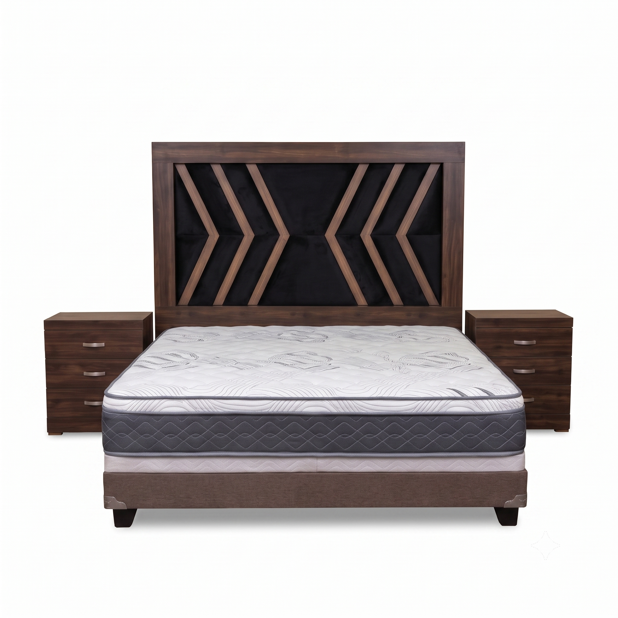 Recámara King Size Verona 6 Piezas Torres con Espejo Cajonera Baúl 1000019736