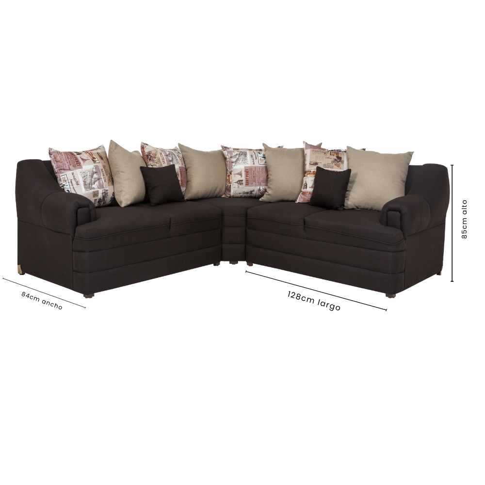 Sala Modular Moderna Karisma 3 Piezas Chocolate 1000020008