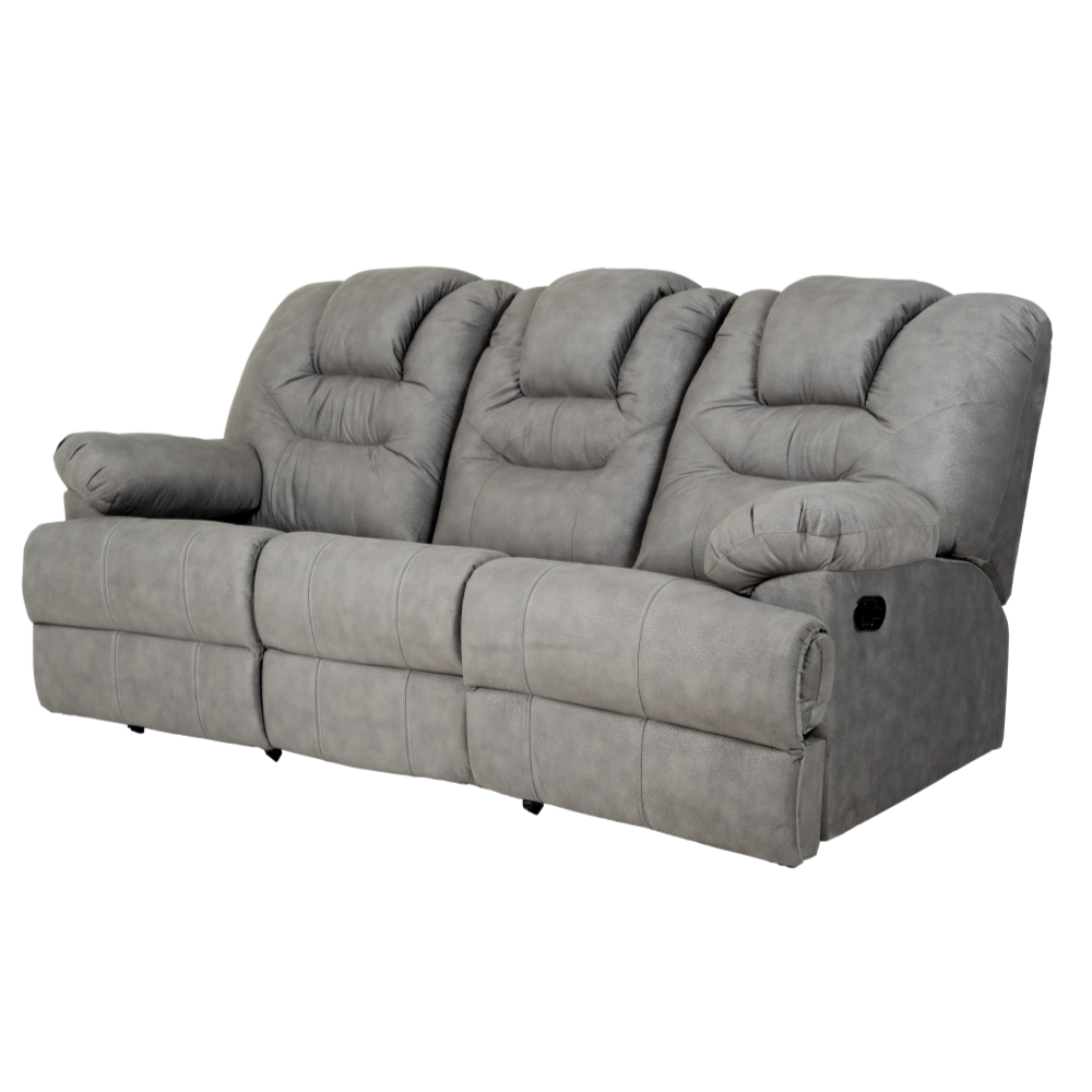 Sala Completa Reclinable (3-2-1) Ferrara 3 piezas Color Gris 1000020076