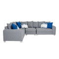 Sala Modular Blue De 3 Piezas Color Gris 1000020419
