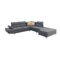 Sala Modular Ottawa Con Ottoman 4 Piezas Color Gris 1000020478