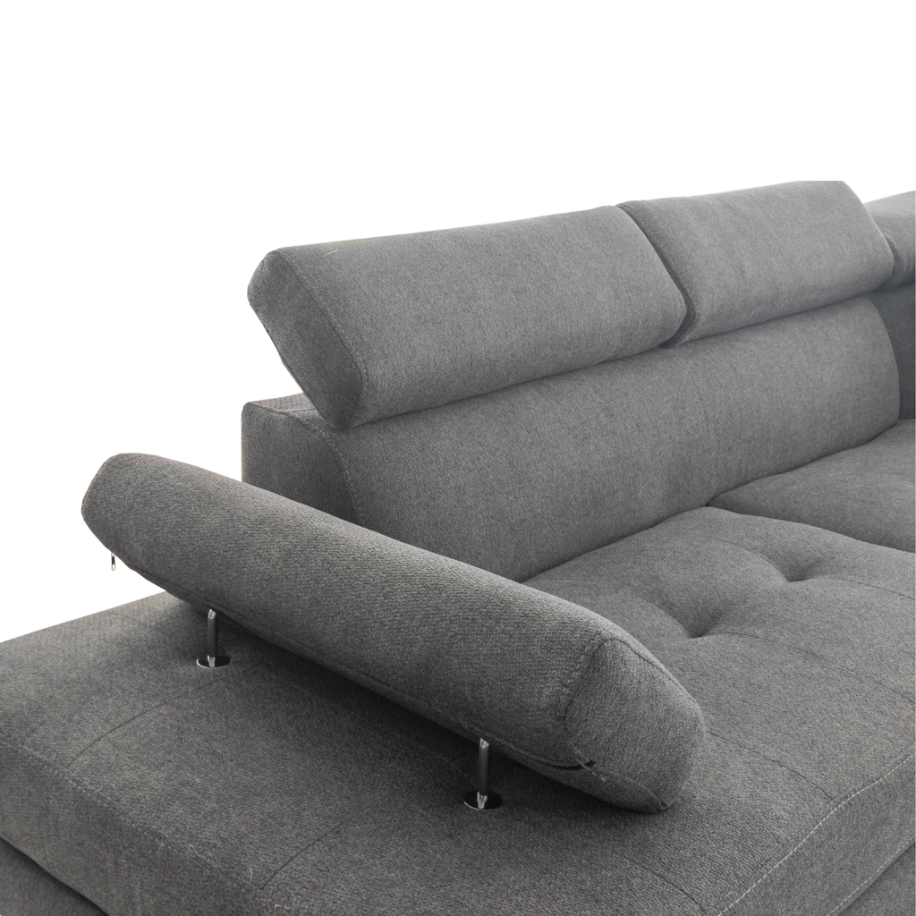 Sala Modular Ottawa Con Ottoman 4 Piezas Color Gris 1000020478