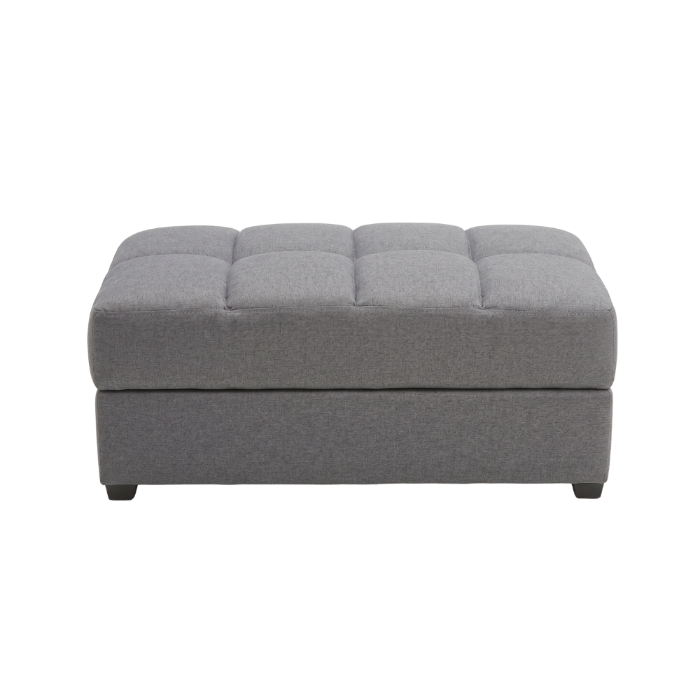 Sala Modular Andorra con Chaise Longue y Taburete Color Gris 1000020869