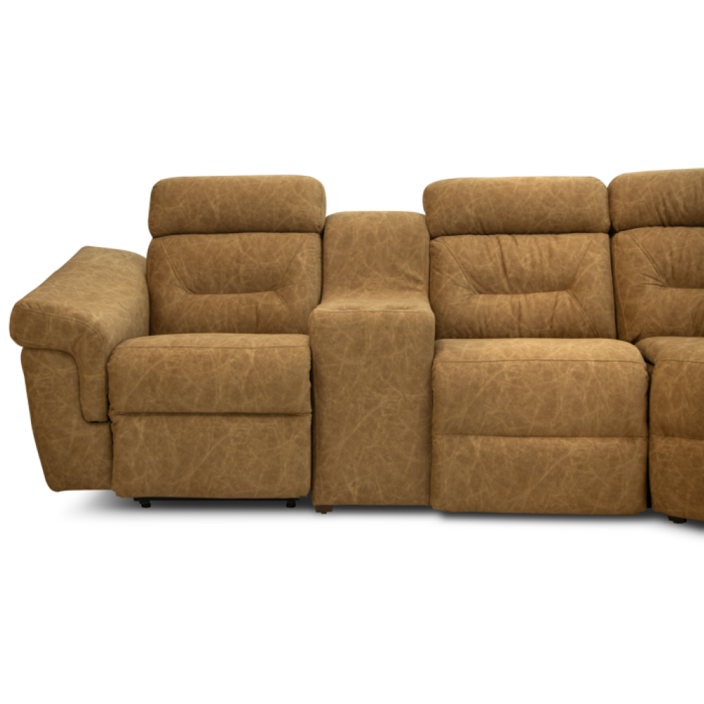 Sala Modular Esquinera Reclinable Madrid 6 Plazas Colo Camel 1000020899