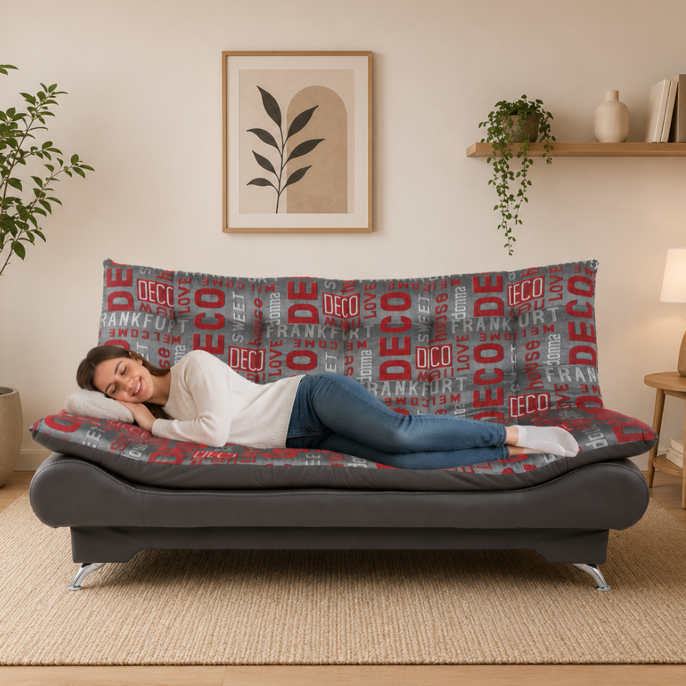 Sofa Cama de 3 Posiciones Soria Color Gris 1000021056
