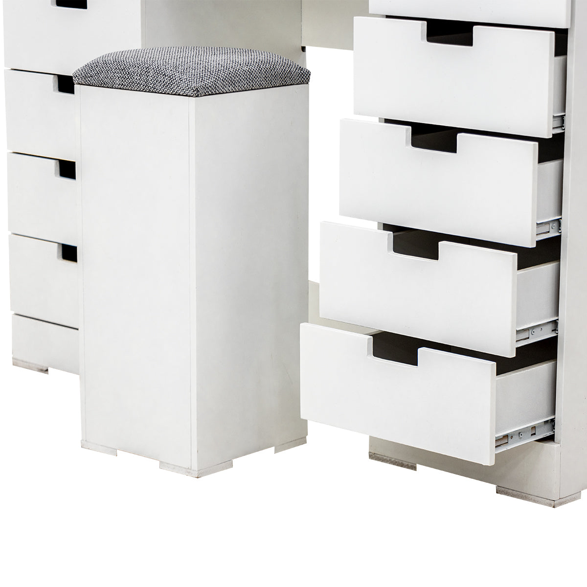 Tocador Vanity Yildi con Espejo y Focos Color Blanco 1000021503