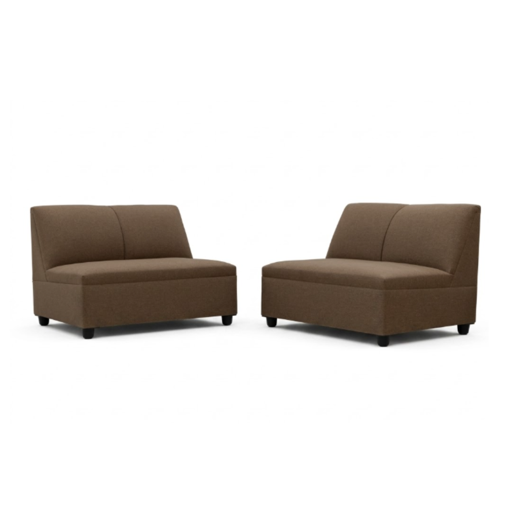 Sala Modular Katy 2 Love Seats Color Café 1000021554