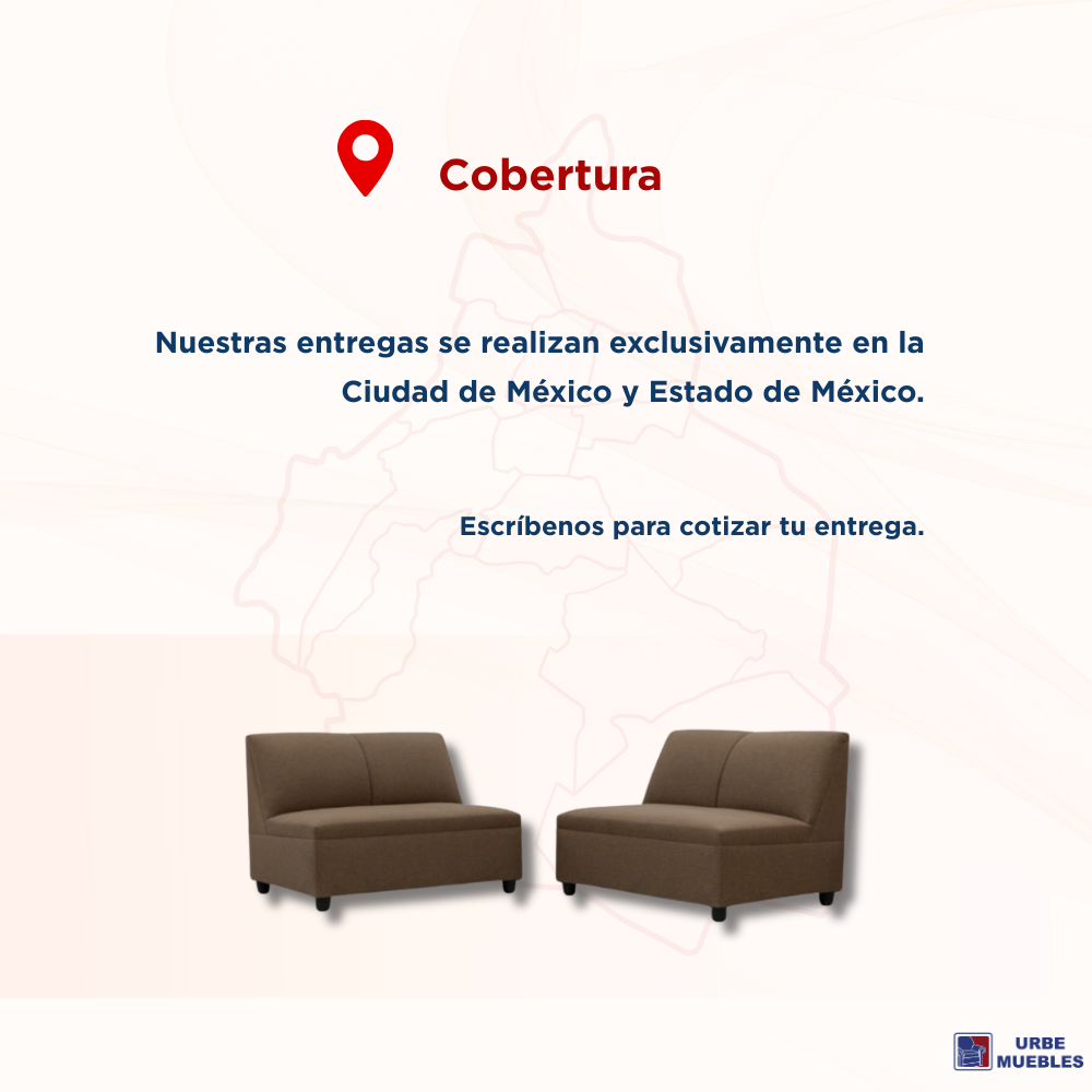 Sala Modular Katy 2 Love Seats Color Café 1000021554