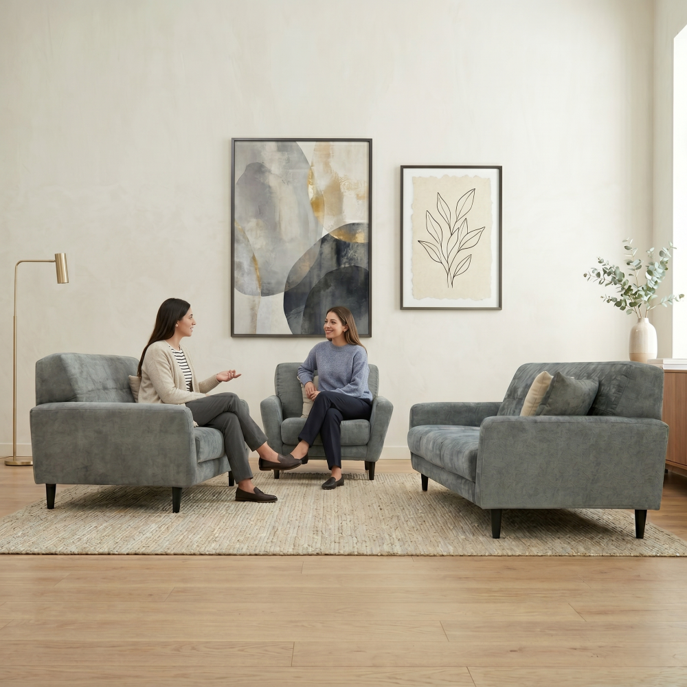 Sala Completa ena (3-2-1)  3 Piezas Sofa Love Seat y Sillon 1000021665