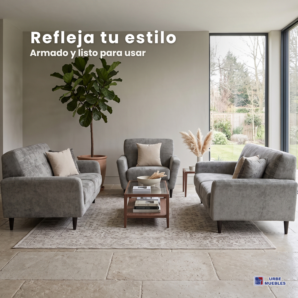 Sala Completa ena (3-2-1)  3 Piezas Sofa Love Seat y Sillon