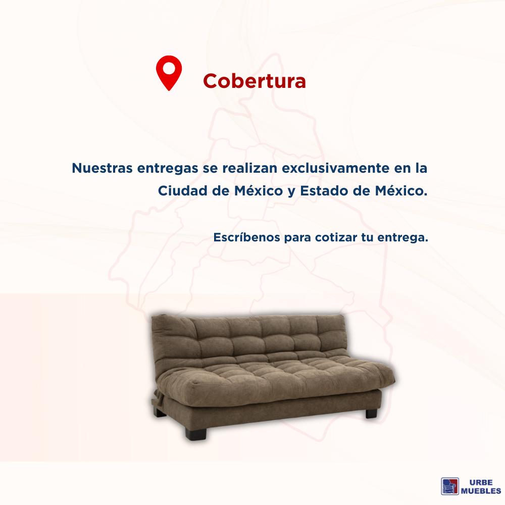 Sofa Cama Reclinable Bristol Capitonado 3 Plazas Chocolate 1000021667