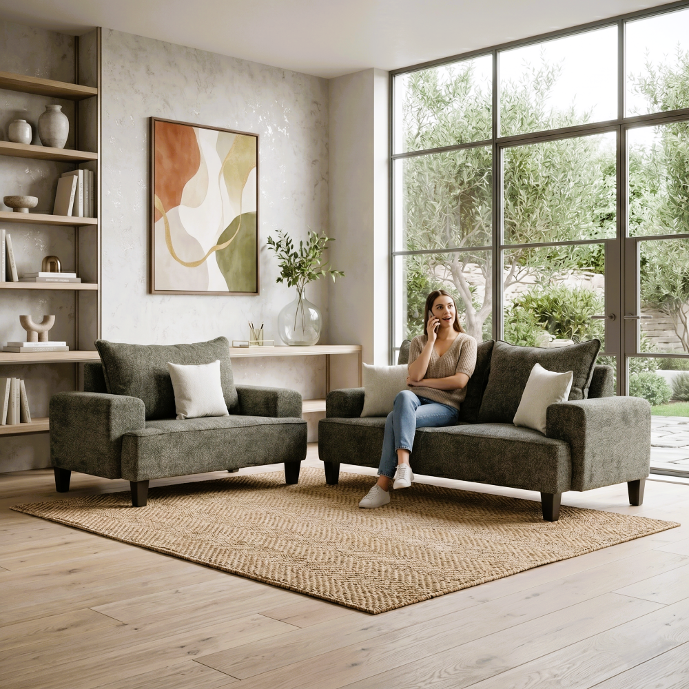 Sala Modular Kiato 2 Piezas (3-2) Grafito Color Gris 1000021668