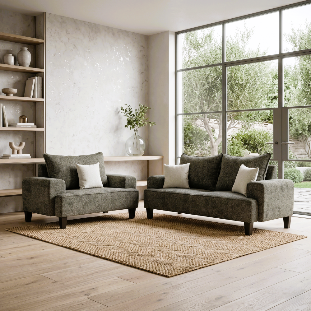 Sala Modular Kiato 2 Piezas (3-2) Grafito Color Gris 1000021668