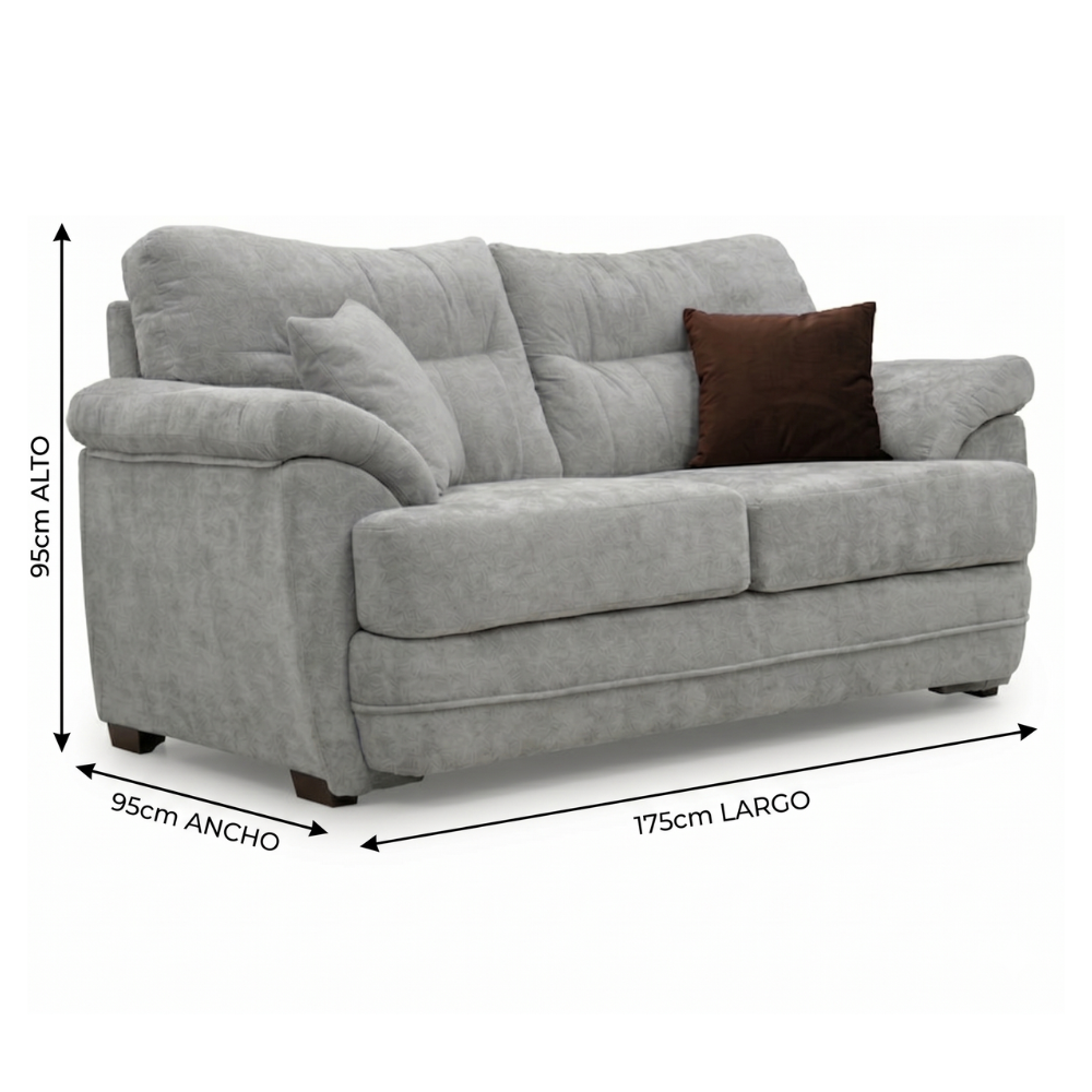 Sala Moderna Wanda (3-2) 2 Piezas Color Gris 1000021669